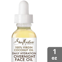 Thumbnail for SheaMoisture Coconut Oil for Face - Daily Hydration Overnight Face Oil with Coconut Milk & Acacia Senegal, Argan Oil for Skin, Organic Shea Butter, Hydrating, Vitamin E, 1 Oz (Pack of 2)