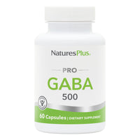 Thumbnail for NaturesPlus PRO GABA 500 mg - 60 Capsules - Non-GMO, Vegan, Gluten Free - 60 Servings
