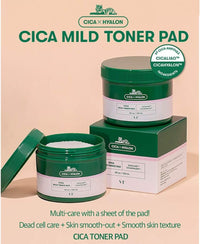 Thumbnail for VT COSMETICS CICA Mild Toner Pad (60 Pads) - Exfoliating, Hydrating, Soothing, pH Balancing With BHA, Centella Asiatica Extract, Hyaluronic Acids for Daily Facial Use