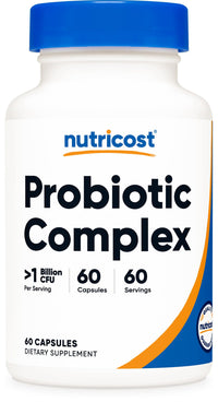 Thumbnail for Nutricost Probiotic Complex (>1 Billion CFU) 60 Capsules - Gluten-Free, Non-GMO