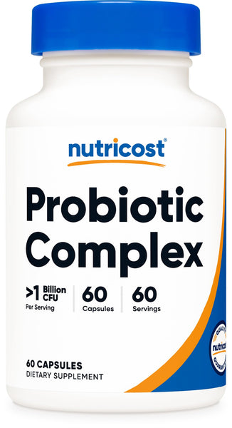 Nutricost Probiotic Complex (>1 Billion CFU) 60 Capsules - Gluten-Free, Non-GMO