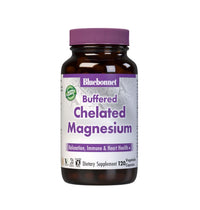 Thumbnail for Bluebonnet Nutrition Albion Buffered Chelated Magnesium 200 mg, Magnesium Oxide, Stress Relief, Vegan, Non GMO, Gluten Free, Soy Free, Milk Free, Kosher, 120 Vegetable Capsules, 2 Month Supply