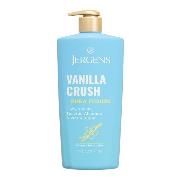Jergens Shea Fusion Vanilla Crush Body Lotion, Moisturizer with Shea Butter & Vitamin E, 14 Fl Oz