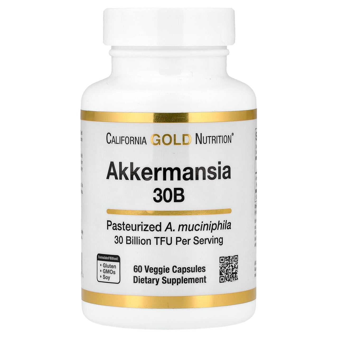 California Gold Nutrition Akkermansia 30B, 60 Veggie Capsules