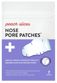 Thumbnail for Peach Slices - Nose Pore Patches (7 ct) - Overnight Blackhead Remover - Pore Strips - Absorbs Gunk - Thin, Flexible & Painless - Hydrocolloid Patches - Vegan & Cruelty Free - Korean Skin Care & Beauty