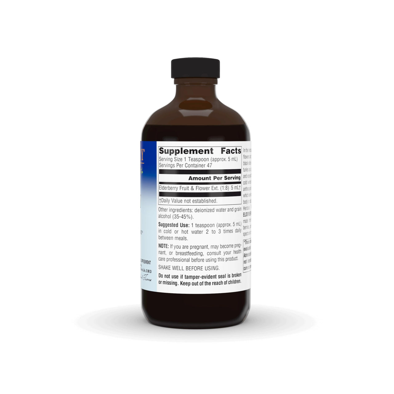 Planetary Herbals Elderberry Fluid Extract, Full Spectrum 5 ml Botanical Immune Support - 8 Fluid oz