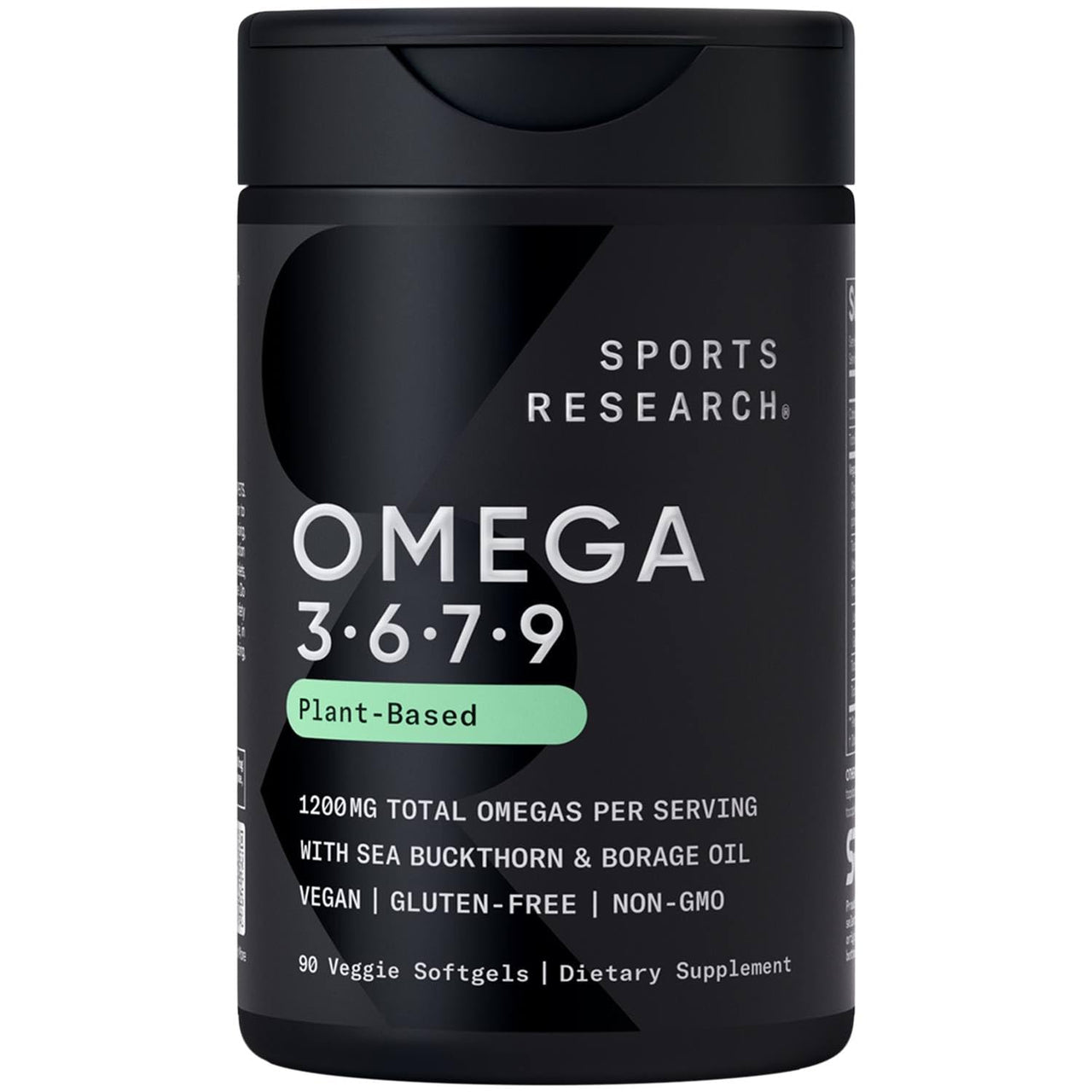 Sports Research® Essentials Pack - Vegan Multi-Spectrum Omega 3-6-7-9 + Vitamin D 5000iu & Mk7 Vitamin K 100mcg + Vitamin C 1000mg