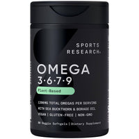 Thumbnail for Sports Research® Essentials Pack - Vegan Multi-Spectrum Omega 3-6-7-9 + Vitamin D 5000iu & Mk7 Vitamin K 100mcg + Vitamin C 1000mg