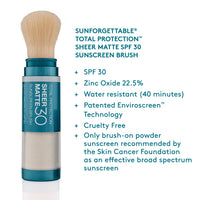 Thumbnail for Colorescience Total Protection Sheer Matte SPF 30 Sunscreen Brush For Oily and Acne-Prone Skin, Unscented 0.15 Ounce, Powder