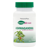 Thumbnail for NaturesPlus Herbal Actives Ashwagandha 450 mg - 60 Vegetarian Capsules - Prescription Quality - Gluten Free - 60 Servings