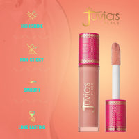 Thumbnail for Juvia's Place Long Lasting Lip Gloss Reflect Barely There, Non-Sticky Luscious High Shine Glow, 16 oz, Light Neutral Beige, Smooth and Creamy