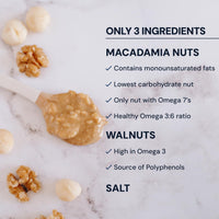 Thumbnail for Blueprint Bryan Johnson Nutty Butter – Chunky Macadamia Nut Butter with Walnut – No Palm Oil, No Added Sugar – Just 3 Ingredient Nut Butter– Keto, Vegan, Paleo – Low Carb Nut Butter Snack – 8.8oz Jar