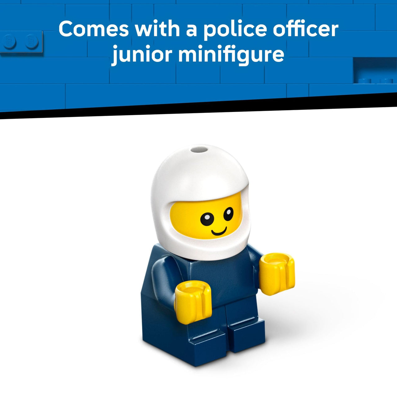 LEGO City Rides – Police Truck Building Toy for Kids - Pretend Play Set for Boys & Girls, Ages 5+ - with Police Officer Junior Minifigure - Gift Idea for Birthdays - 60481
