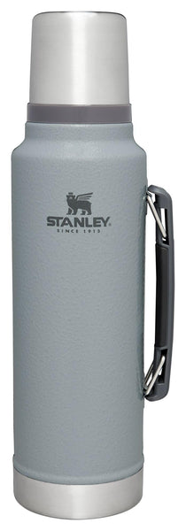 Stanley Classic Legendary Vacuum Bottle 1.5 qt | Wide Mouth with Leakproof Cup Lid | Keep Drinks Hot or Cold | Packable for Travel | Insulated Stainless Steel Thermos | BPA-Free | Hammertone Silver