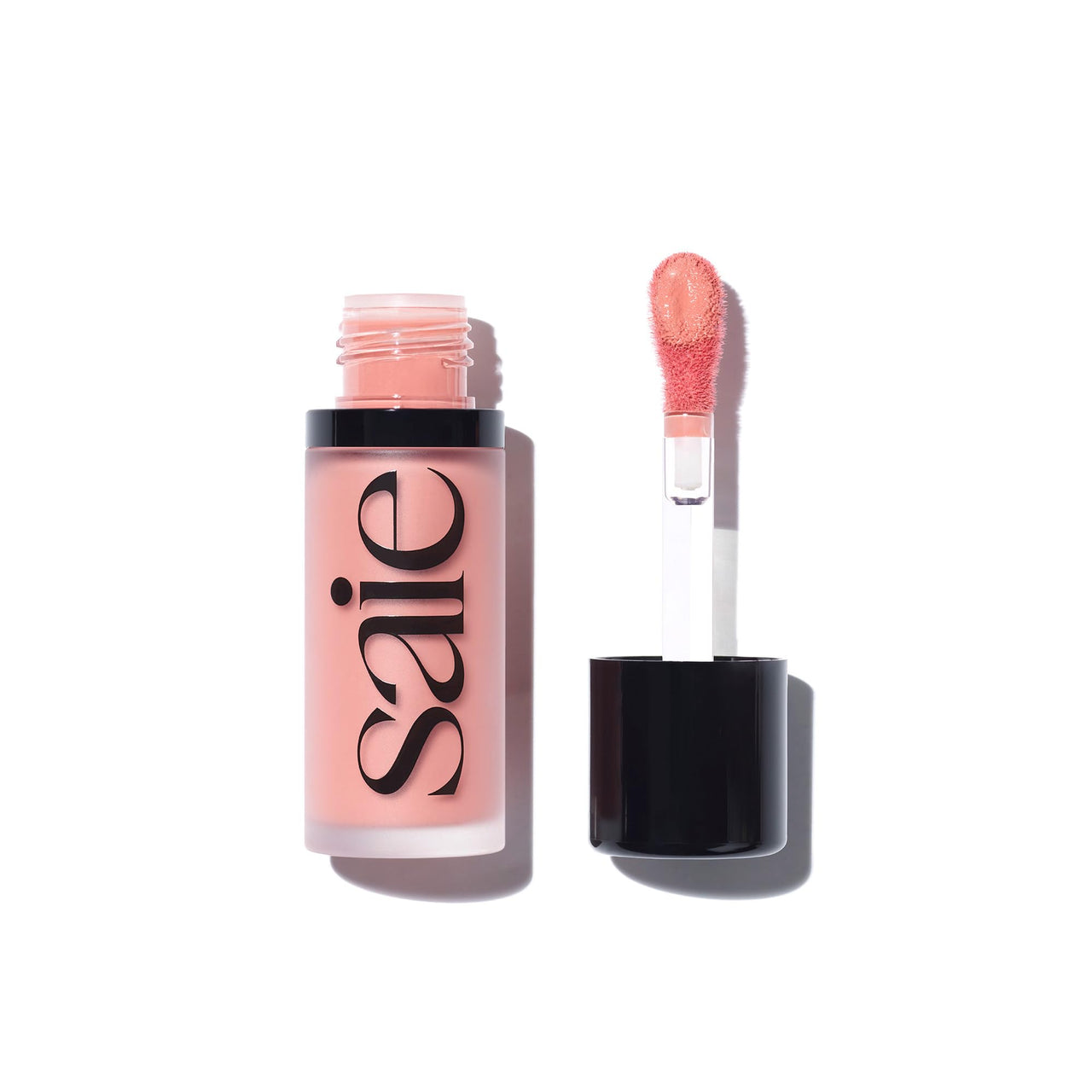 Saie Dew Liquid Blush for Cheeks - Hydrating Cream Blush Stick with a Blendable + Buildable Formula - Skincare Infused Dewy Cheek Tint for a Natural Flush - Glowy Makeup Essential - Rosy (.40 oz)