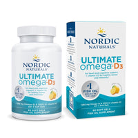 Thumbnail for Nordic Naturals Ultimate Omega-D3, Lemon Flavor - 60 Soft Gels - 1280 mg Omega-3 + 1000 IU Vitamin D3 - EPA & DHA - Promotes Brain, Heart, & Immune Health - 30 Servings