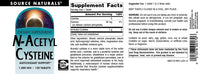 Thumbnail for Source Naturals N-Acetyl Cysteine Antioxidant Support, Dietary Supplement that Supports Respiratory Health* - 1000 mg -120 Tablets