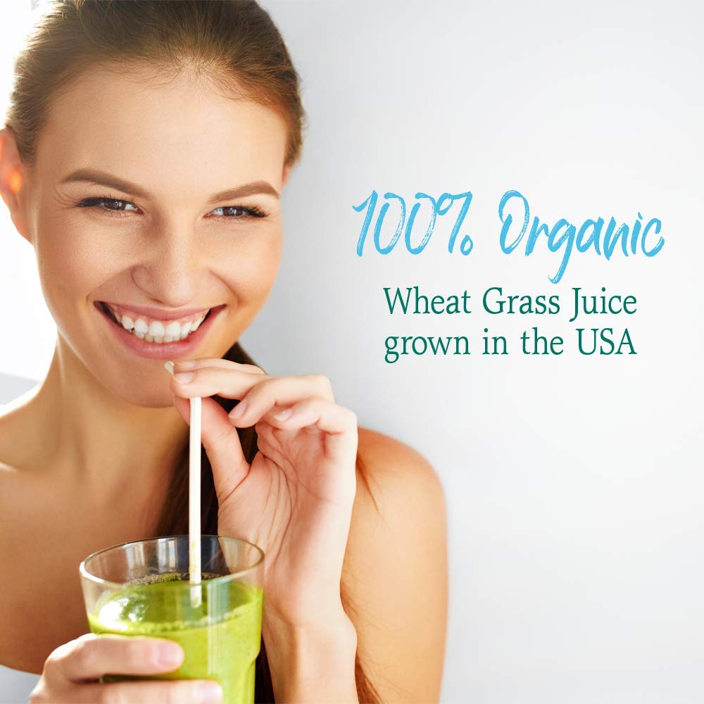 Garden of Life Raw Organic Perfect Food 100% Organic USA Wheat Grass Juice - Juiced Green Superfood Greens Powder, 60 Servings - Stevia-Free, Non-GMO, Vegan, Gluten Free Whole Food Dietary Supplement
