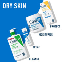 Thumbnail for CeraVe Moisturizing Cream and Hydrating Face Wash Trial Combo, 12oz Cream + 3oz Travel Size Cleanser