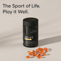Thumbnail for Sports Research® Vitamin D3 + K2 w/ Coconut Oil - Vegan Vitamin D 5000iu & Mk7 Vitamin K 100mcg for Bone & Immune Support - Vegan Certified · Non-GMO · Soy Free - 60 Softgels
