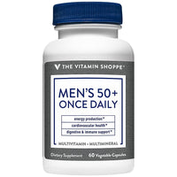 Thumbnail for The Vitamin Shoppe MenaTMs 50+ Once Daily Multivitamin a Immune, Energy, Digestive, and Cardiovascular Support (60 Capsules)