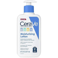 Thumbnail for CeraVe Baby Lotion, Gentle Baby Skin Care with Ceramides, Niacinamide & Vitamin E, Fragrance, Paraben, Dye & Phthalates Free, Lightweight Moisturizer, 8 Ounce, Packaging May Vary