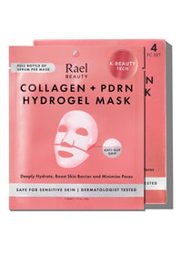Thumbnail for Rael Collagen PDRN Hydrogel Face Masks – Deep Hydration with Salmon PDRN, Collagen, Peptide, and Hyaluronic Acid, Anti-Slip, Korean Skin Care (4 Count)