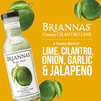 Thumbnail for Image 2 of BRIANNAS Home Style Creamy Cilantro Lime Dressing 12 oz. Bottle