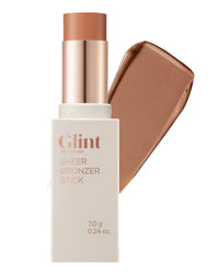 Thumbnail for Glint Sheer Bronzer Stick (Caramel, 0.24oz) - Creamy Buildable, Blendable Formula for Natural Contour, Long-Lasting, Smooth, Versatile Use. Korean Makeup. Nose, Face, Cheeks.