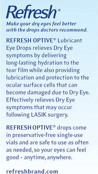Thumbnail for Refresh Optive Lubricant Eye Drops, 30 Single-Use containers Per Box (Pack of 5)
