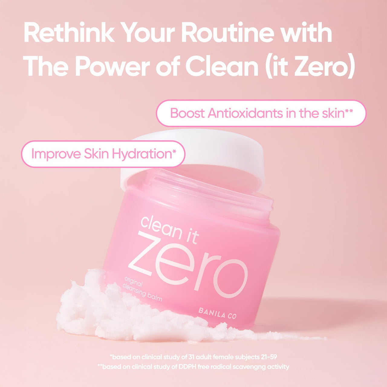 BANILA CO Clean it Zero Original Cleansing Balm Big Size | Korean Makeup Remover, Cleansing Oil, Facial Cleanser for All Skin Types | Vegan | Made with Acerola Berry & Vitamin C (180ml / 6.08 fl.oz)