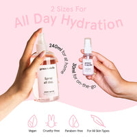 Thumbnail for grace & stella Award Winning Rose Water Facial Spray (240ml) - Vegan - Rose Water Spray for Face - Rosewater Spray Toner Rose Hydrosol - Rose Spray Facial Mist - Rosewater Spray Toner Rose Hydrosol