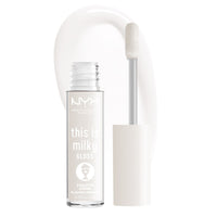 Thumbnail for NYX PROFESSIONAL MAKEUP This Is Milky Gloss, Lip Gloss with 12 Hour Hydration, Vegan - Coquito Shake (Milky Clear)
