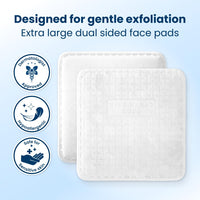 Thumbnail for Clean Skin Club Clean² Pads 2.0 [New & Improved Edges] Guaranteed Not to Shed & Tear, Unique Triple Layers, Textured Side & Ultra Soft Side, Organic Disposable Cotton, Pair with Makeup Remover 2 Pack