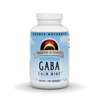 Thumbnail for Source Naturals Serene Science GABA, for a Calm Mind, 750mg - 180 Capsules
