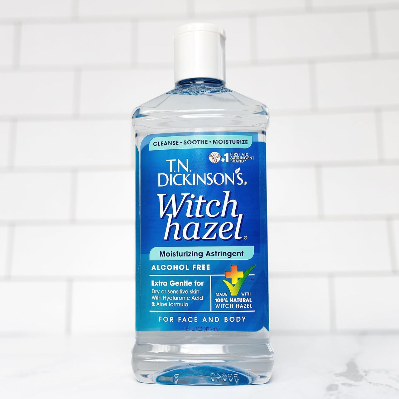 T.N. Dickinson's Witch Hazel Alcohol Free Moisturizing Astringent | 100% Natural Witch Hazel | Calms, Nourishes, Hydrates Skin | for Face & Body | 16 Fl Oz