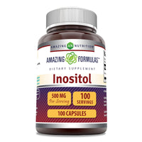 Thumbnail for Amazing Formulas Inositol 500 Mg | Capsules Supplement | Non-GMO | Gluten-Free | Made in USA (1 Pack | 100 Count)