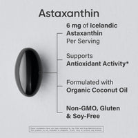 Thumbnail for Sports Research Triple Strength Astaxanthin Supplement (6mg) with Organic Coconut Oil for Antioxidant Activity, Skin & Eye Health Support - Non-GMO Verified & Gluten Free - 120 Softgels