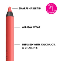 Thumbnail for NYX PROFESSIONAL MAKEUP Line Loud Lip Liner, Longwear and Pigmented Lip Pencil with Jojoba Oil & Vitamin E - Stay Stuntin' (Midtone Bright Orange)