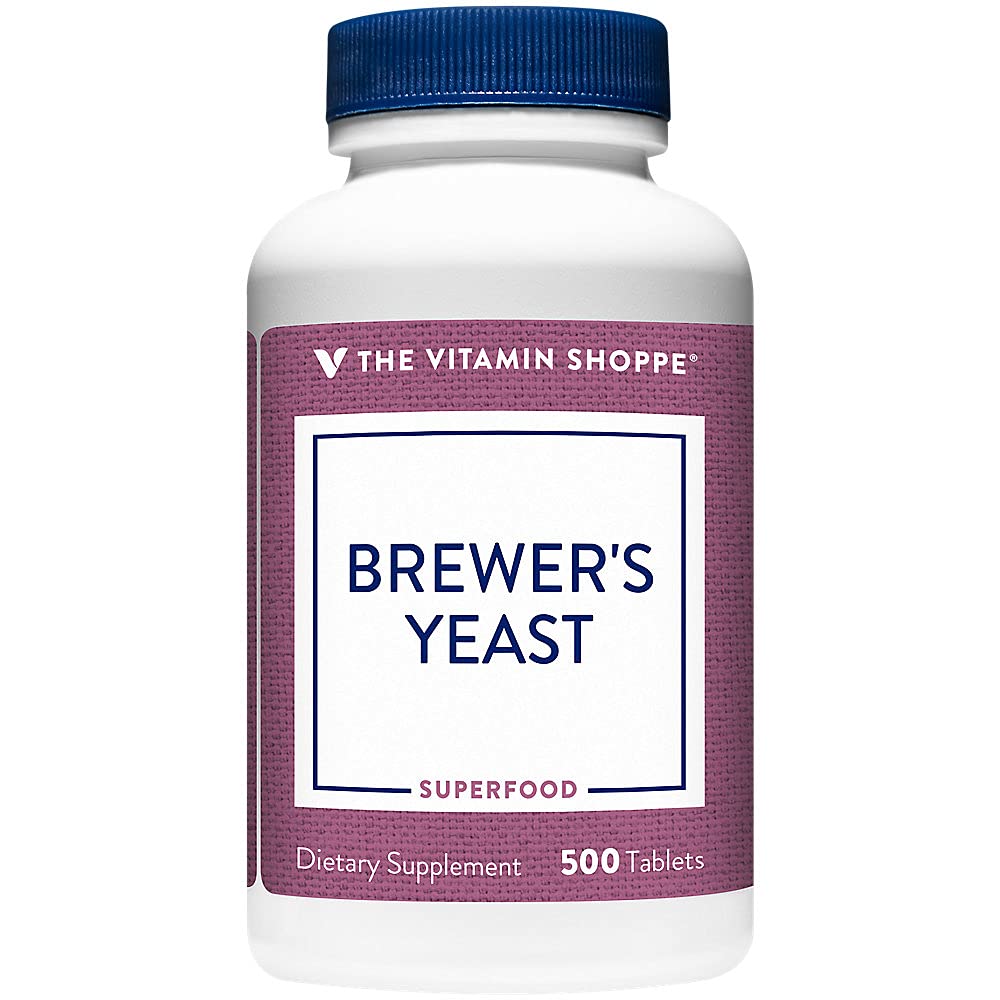 The Vitamin Shoppe Brewer's Yeast 3,900MG, Superfood, Source of B Vitamins, Naturally Occurring Trace Minerals (500 Tablets)