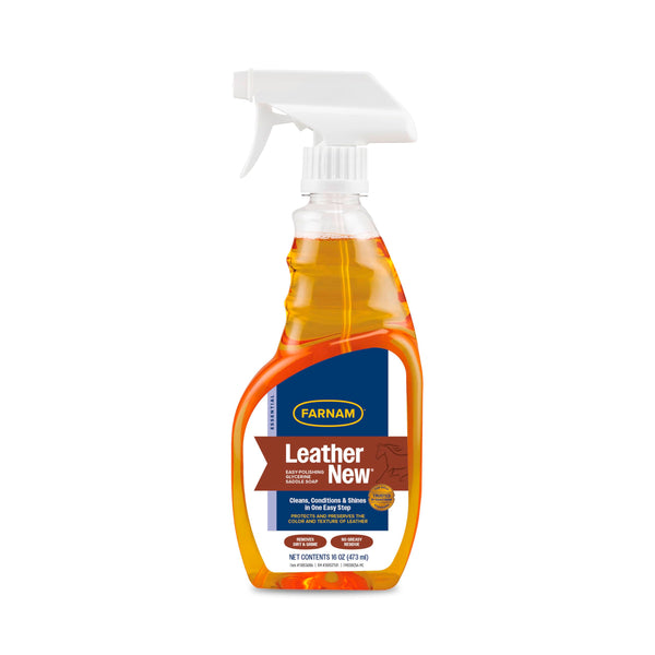 Farnam Leather New Easy-Polishing Glycerine Saddle Soap and Leather Cleaner, 16 oz