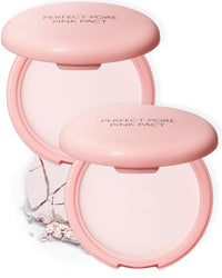 Thumbnail for THESAEM Saemmul Perfect Pore Pink Pact - Sebum Control Face Powder with 15% Calamine for Oily Sensitive Skin - Oil Control Moisture System Compact - Korean Makeup Pressed Powder, 0.37 oz. 2 Pack
