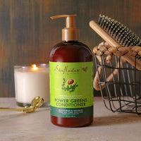 Thumbnail for SheaMoisture Power Greens Curly Hair Shampoo and Conditioner Dry Hair Moringa Avocado to moisturize, 13 Fl Oz (Pack of 2)