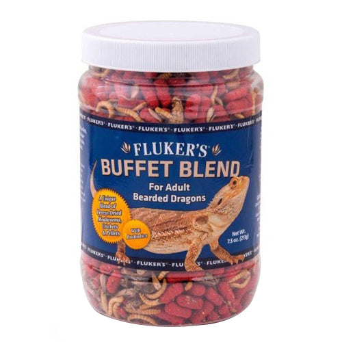 Fluker's Buffet Blend Adult Bearded Dragon Formula Freeze Dried Food 1 Each/7.5 Oz by Fluker's