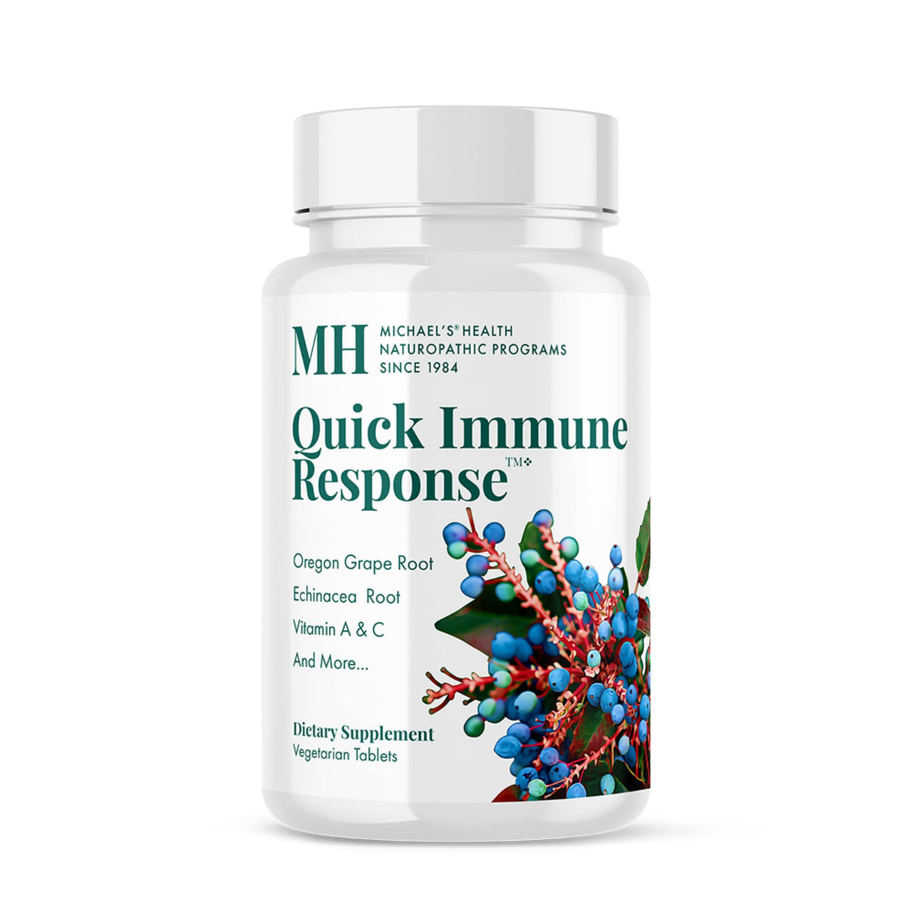 Michael's Health Naturopathic Programs Quick Immune Response - 90 Vegetarian Tablets - Immune System Support - With Vitamin A, Vitamin C & Zinc - 30 Servings
