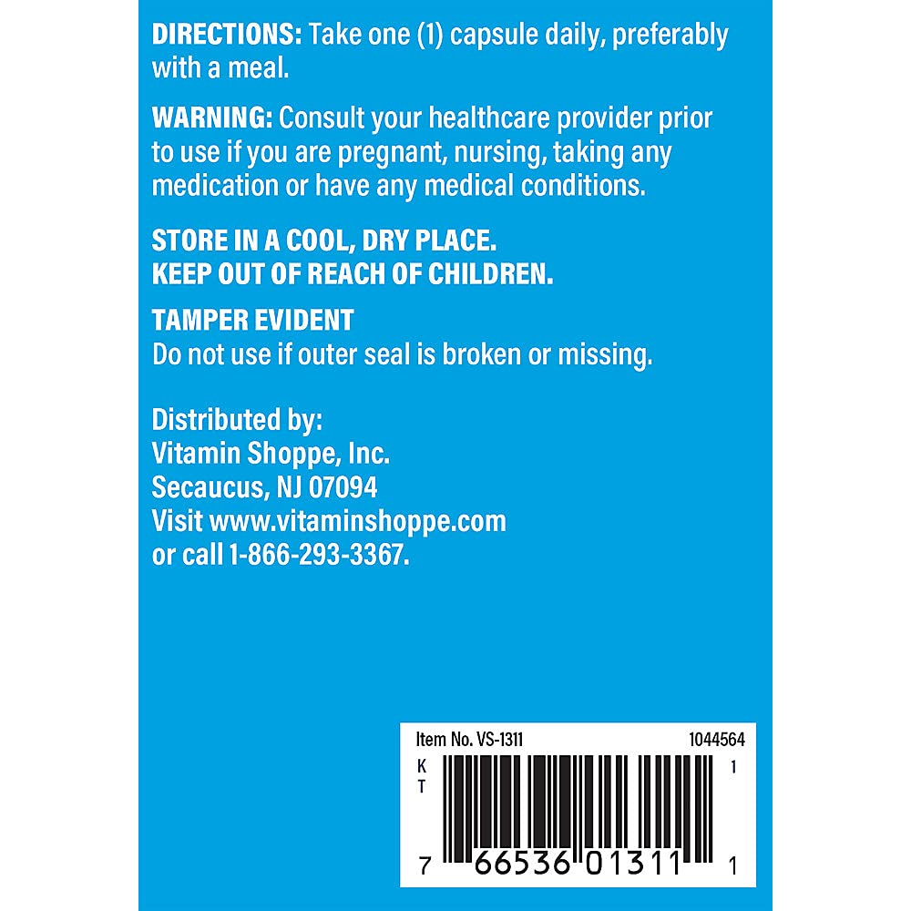The Vitamin Shoppe No Flush Niacin 500mg - Cholesterol & Cardiovascular Support | Inositol Hexanicotinate | 300 Capsules | Flush-Free
