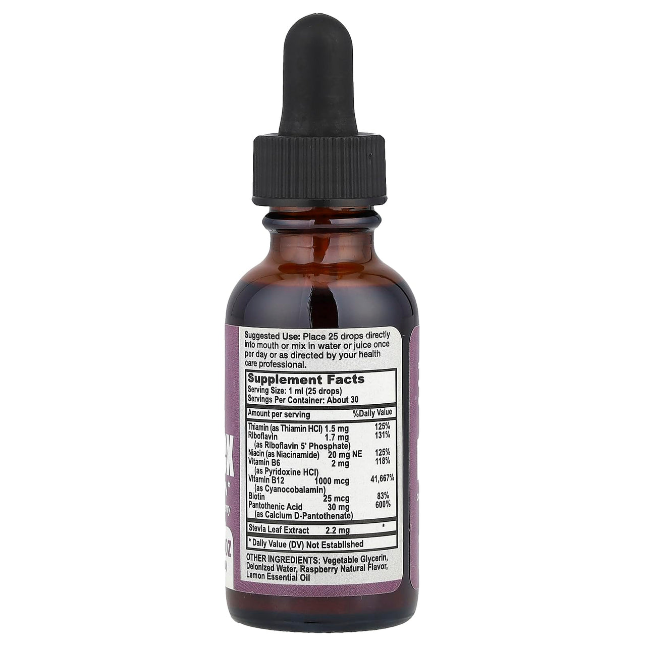 California Natural B-Complex, Raspberry, 1 oz (30 ml)