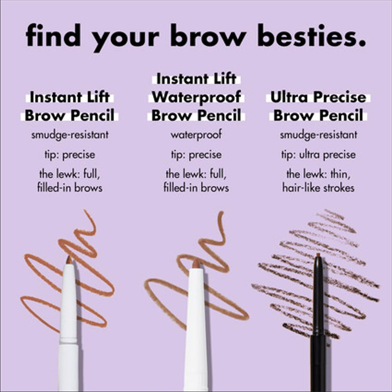e.l.f. Instant Lift Brow Pencil, Dual-Sided, Precise, Fine Tip, Shapes, Defines, Fills Brows, Contours, Combs, Tames, Auburn, 0.006 Oz