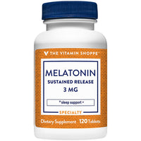 Thumbnail for The Vitamin Shoppe Melatonin - Sleep Support, Restful Sleep & Healthy Sleep Cycle, Natural Sleep Aid (120 Tablets)