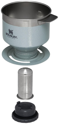 Thumbnail for STANLEY Perfect Brew Pour Over Set | 12 oz Camp Mug with Lid Included | Drip Coffee Maker with Reusable Filter | Insulated Stainless Steel | BPA-Free | Hammertone Silver